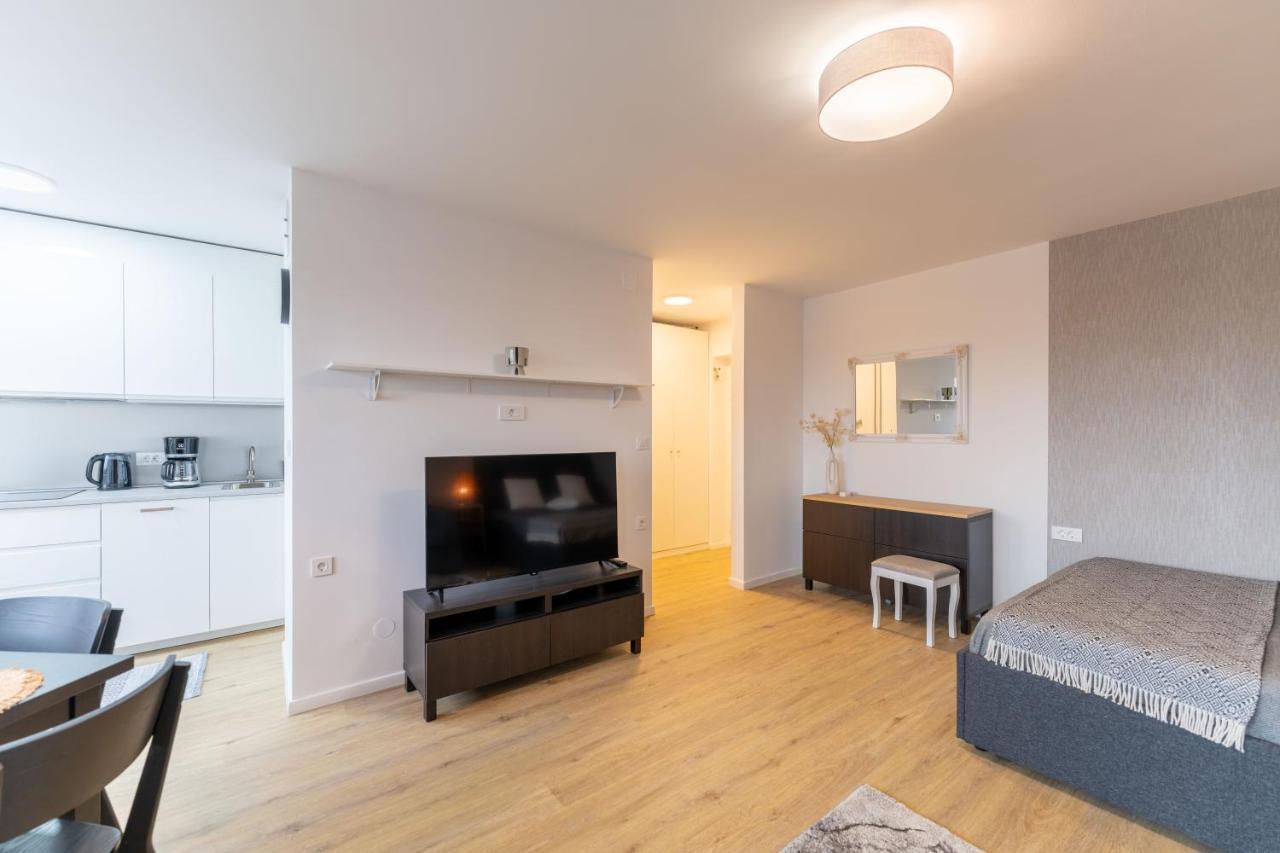 Elegant Tour As Studio Gilly With Open Views And A Balcony In The Center Lubiana Esterno foto